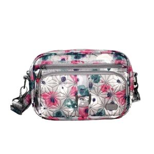 Floral Quilted Crossbody Bag